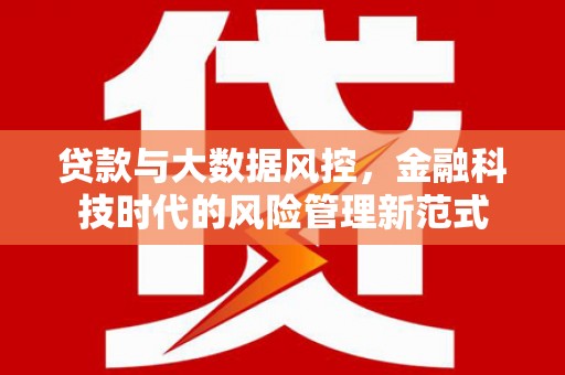木兰贷款与大数据风控，金融科技时代的风险管理新范式