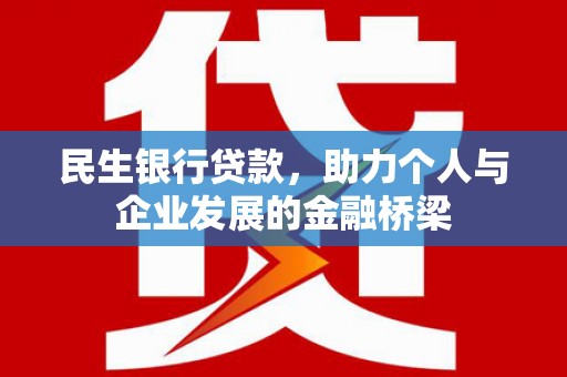 乐东民生银行贷款，助力个人与企业发展的金融桥梁