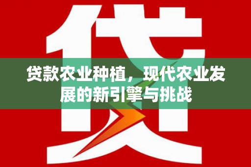 阿里山贷款农业种植，现代农业发展的新引擎与挑战