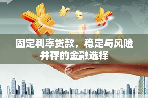 嘉祥固定利率贷款，稳定与风险并存的金融选择