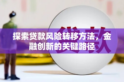 吉首探索贷款风险转移方法，金融创新的关键路径