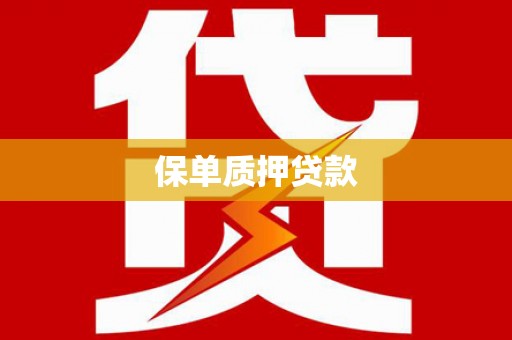 琼海保单质押贷款
