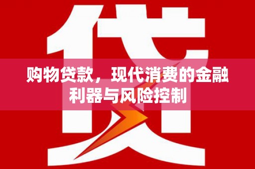 武侯购物贷款，现代消费的金融利器与风险控制
