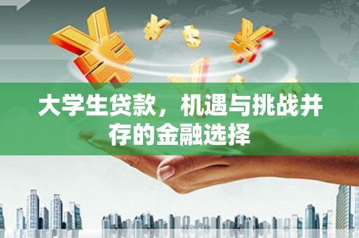 屏南大学生贷款，机遇与挑战并存的金融选择