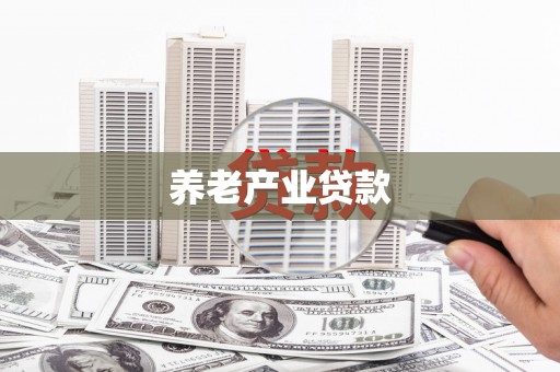 丹凤养老产业贷款